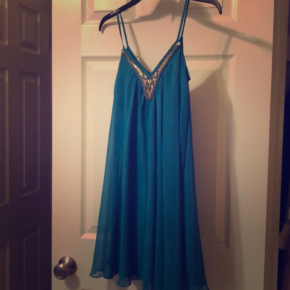 Teal dress